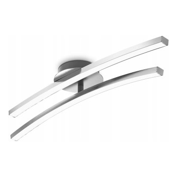 Lámpara de techo LED 2xLED/6W/230V cromo brillante