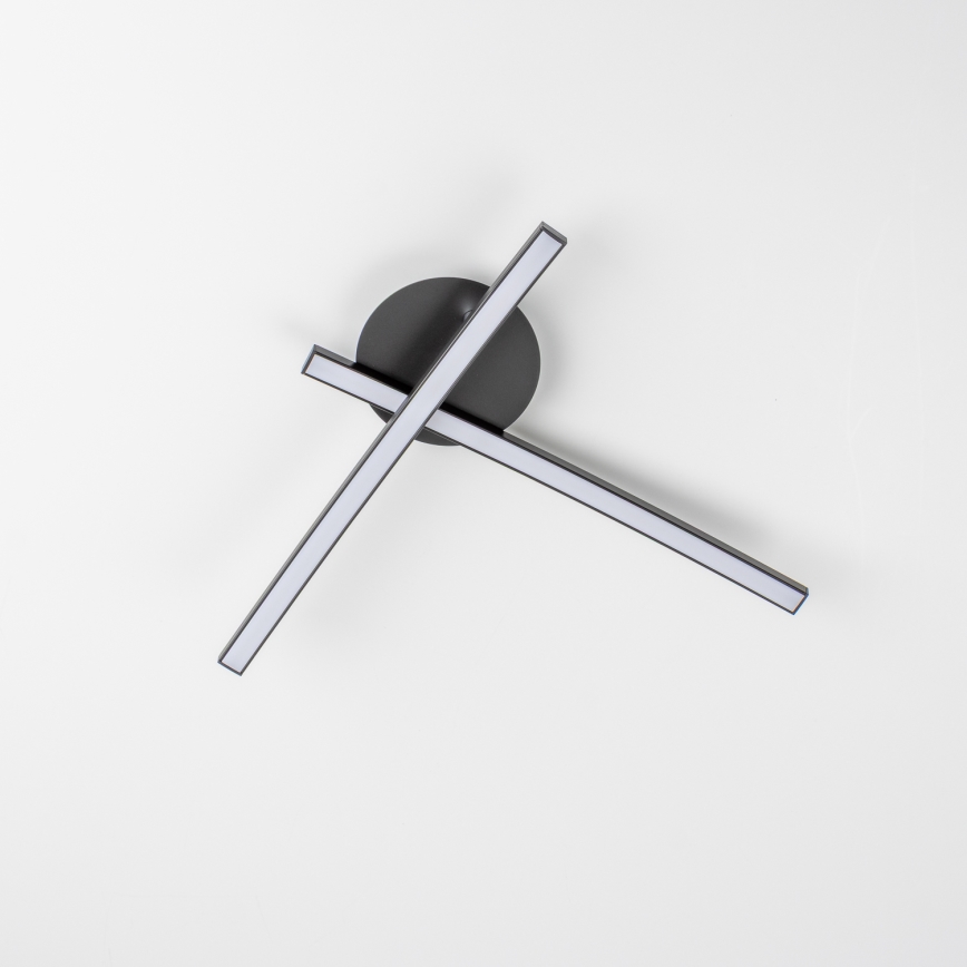 Lámpara de techo LED 2xLED/6W/230V, negra