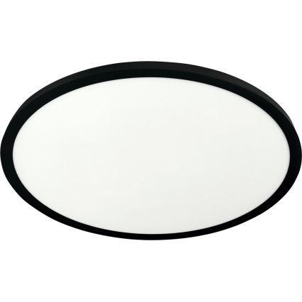 Lámpara de techo LED 32 W, 230 V, 3000/4000/6500 K, Ø 40 cm, negra
