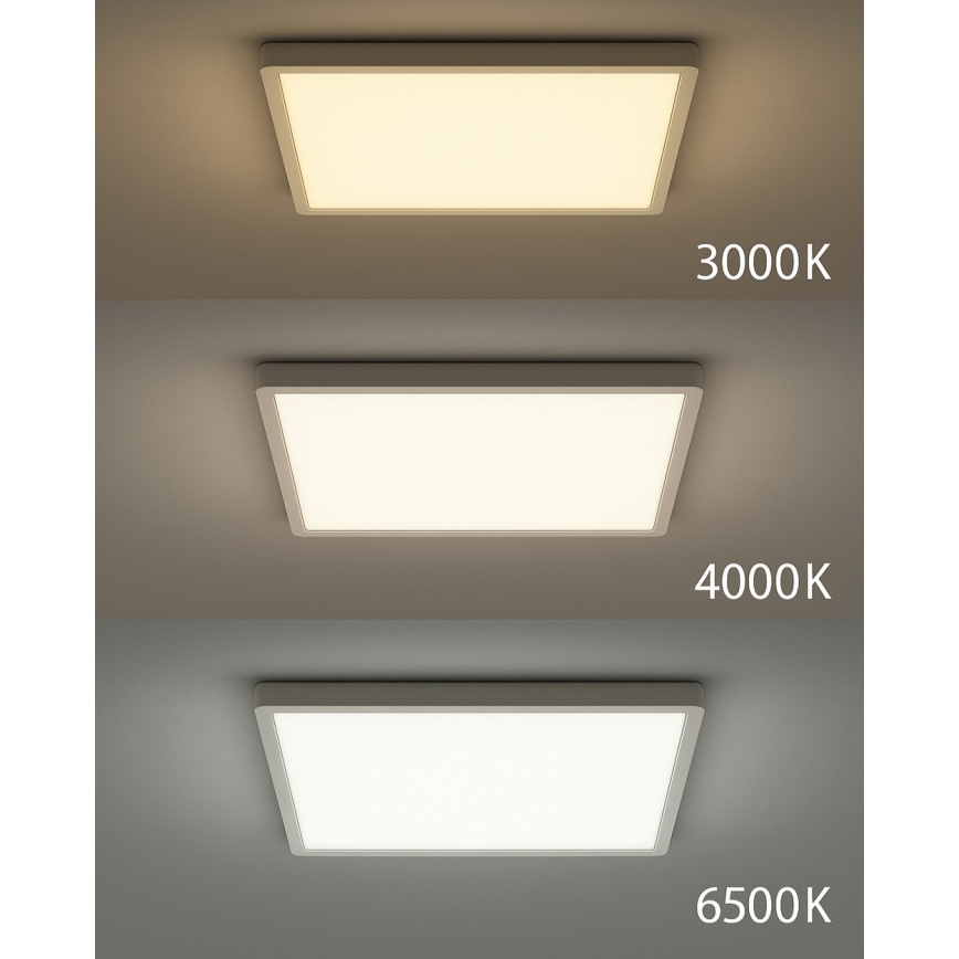 Lámpara de techo LED/32W/230V 3000/4000/6500K 40x40 cm blanca