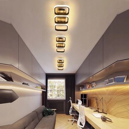 Lámpara de techo LED/33W/230V negra