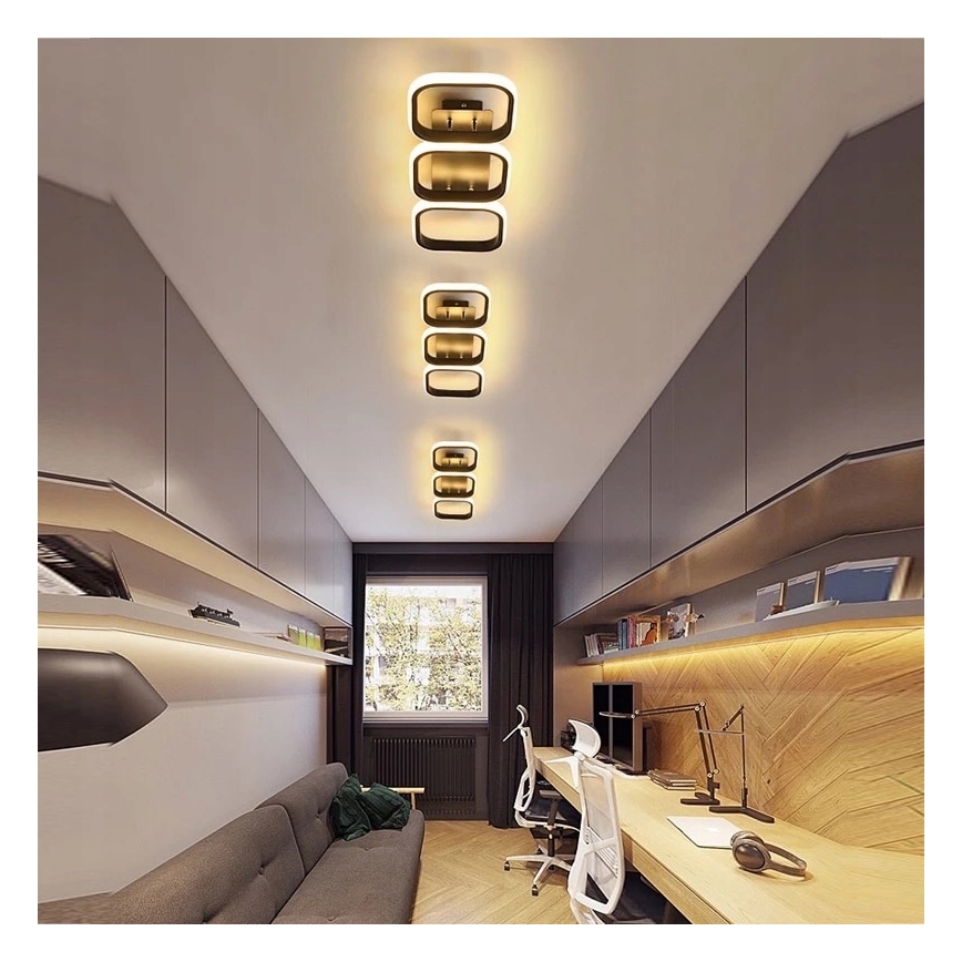 Lámpara de techo LED/33W/230V negra