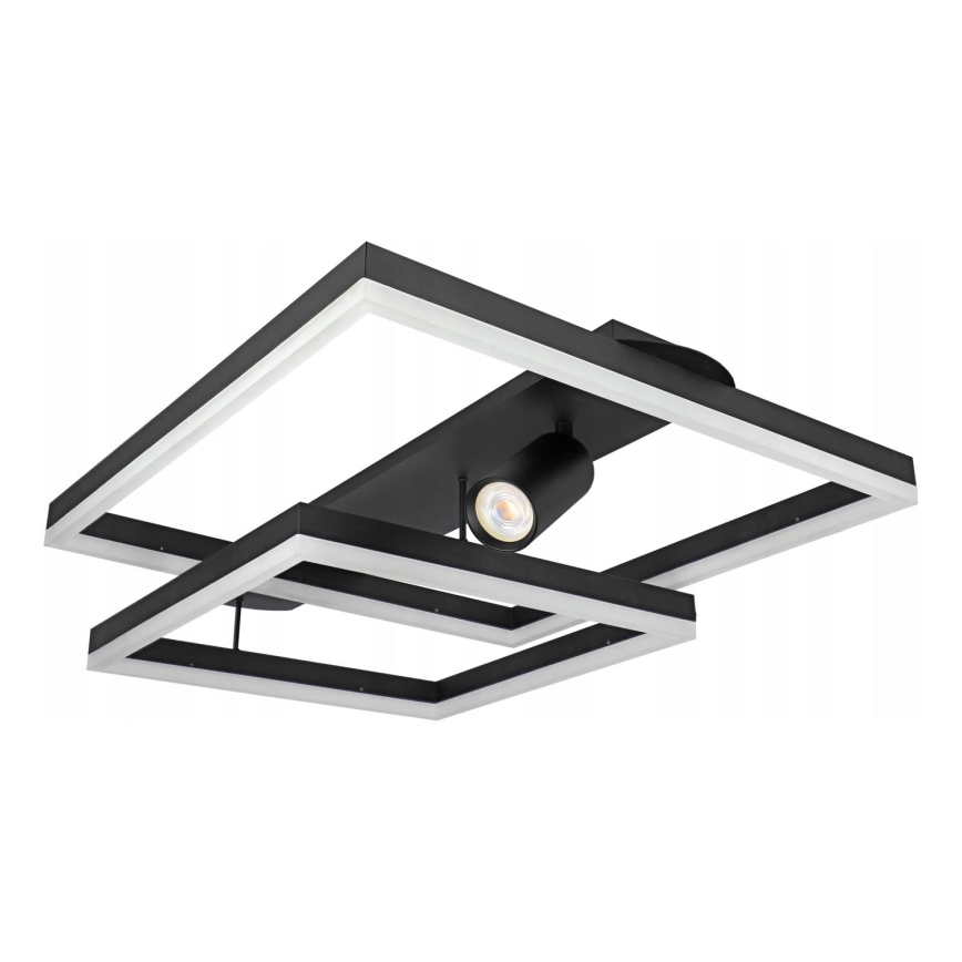Lámpara de techo LED 38W/230V + 1x GU10/30W negra