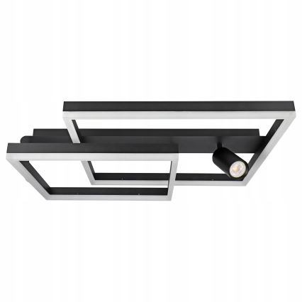 Lámpara de techo LED 38W/230V + 1x GU10/30W negra