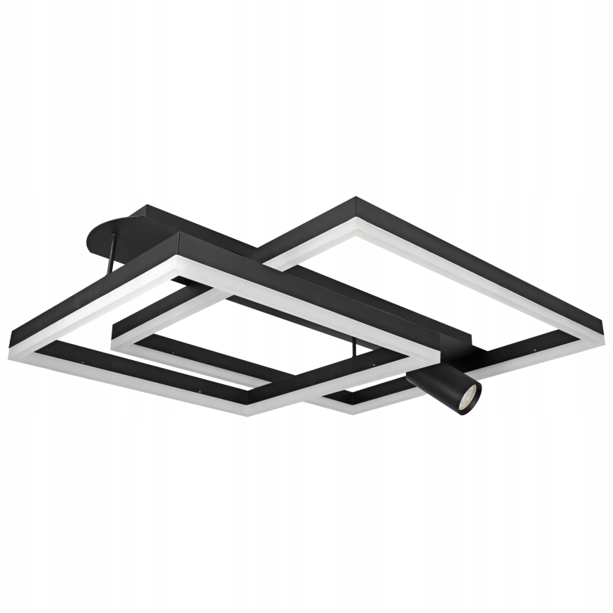 Lámpara de techo LED 38W/230V + 1x GU10/30W negra