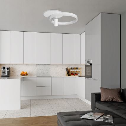 Lámpara de techo LED 38W/230V + 1xGU10/30W blanca