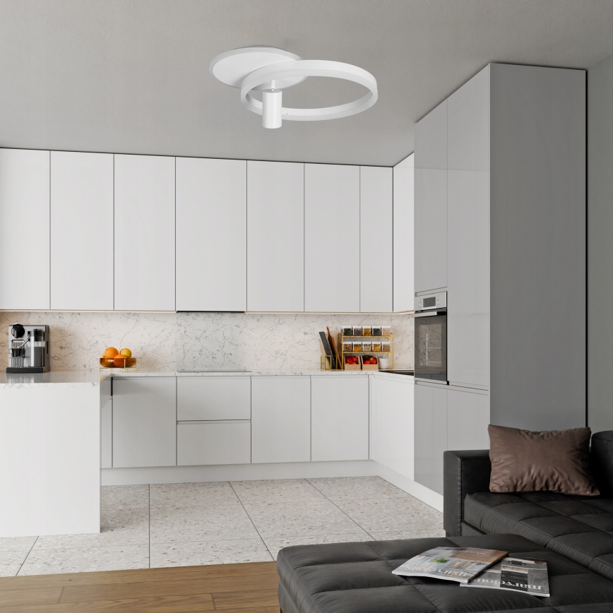 Lámpara de techo LED 38W/230V + 1xGU10/30W blanca