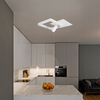 Lámpara de techo LED/38W/230V + 1xGU10/30W blanca