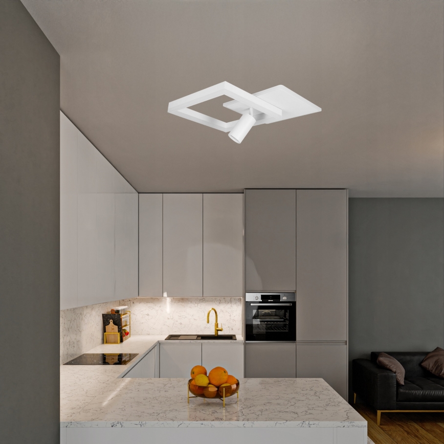 Lámpara de techo LED/38W/230V + 1xGU10/30W blanca