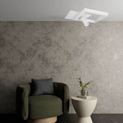 Lámpara de techo LED/38W/230V + 1xGU10/30W blanca