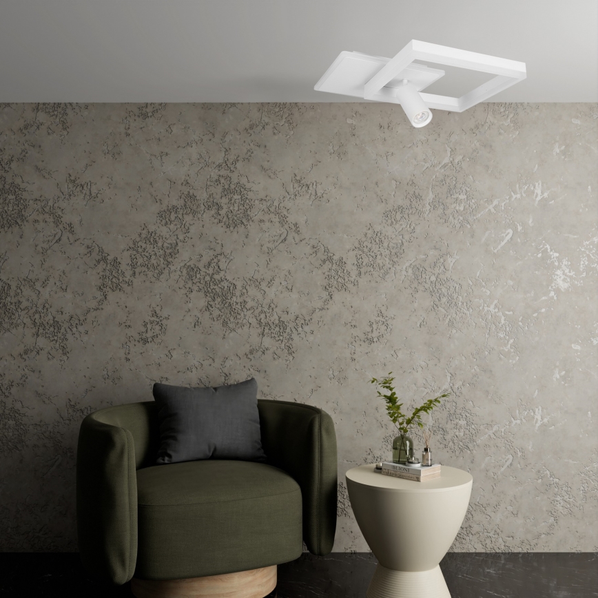 Lámpara de techo LED/38W/230V + 1xGU10/30W blanca