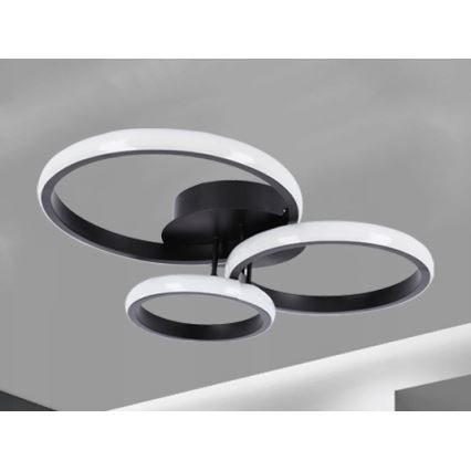 Lámpara de techo LED/38W/230V negra