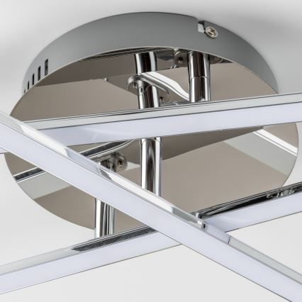 Lámpara de techo LED 3xLED/3W/230V cromo brillante