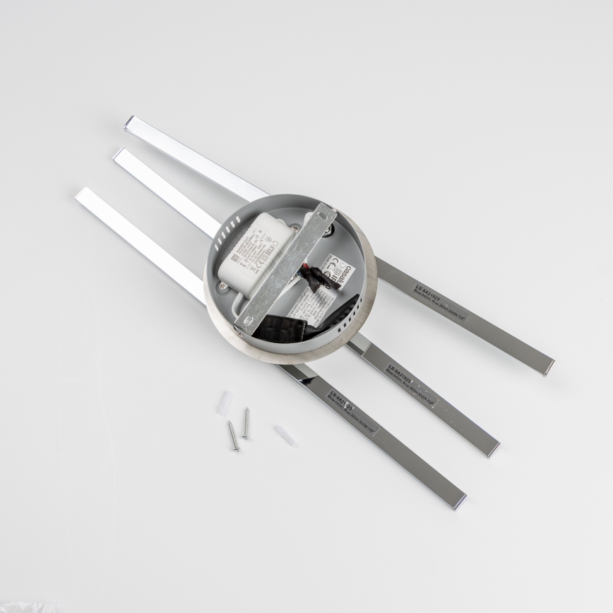 Lámpara de techo LED 3xLED/3W/230V cromo brillante