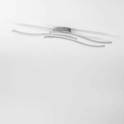 Lámpara de techo LED 3xLED/6W/230V 3000K plateada