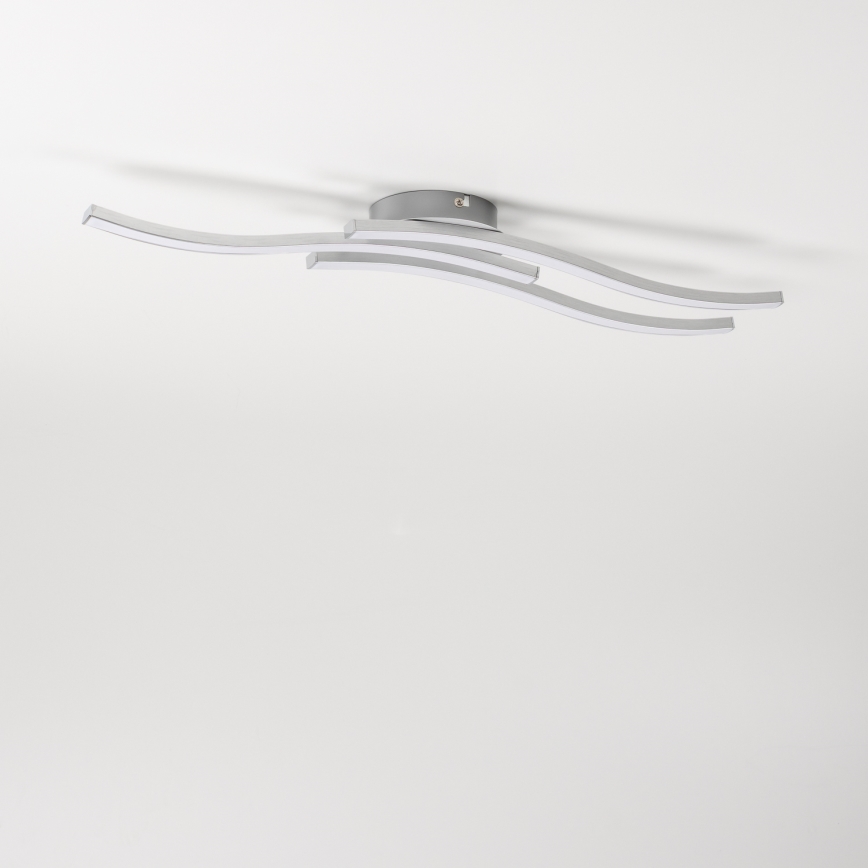 Lámpara de techo LED 3xLED/6W/230V 3000K plateada