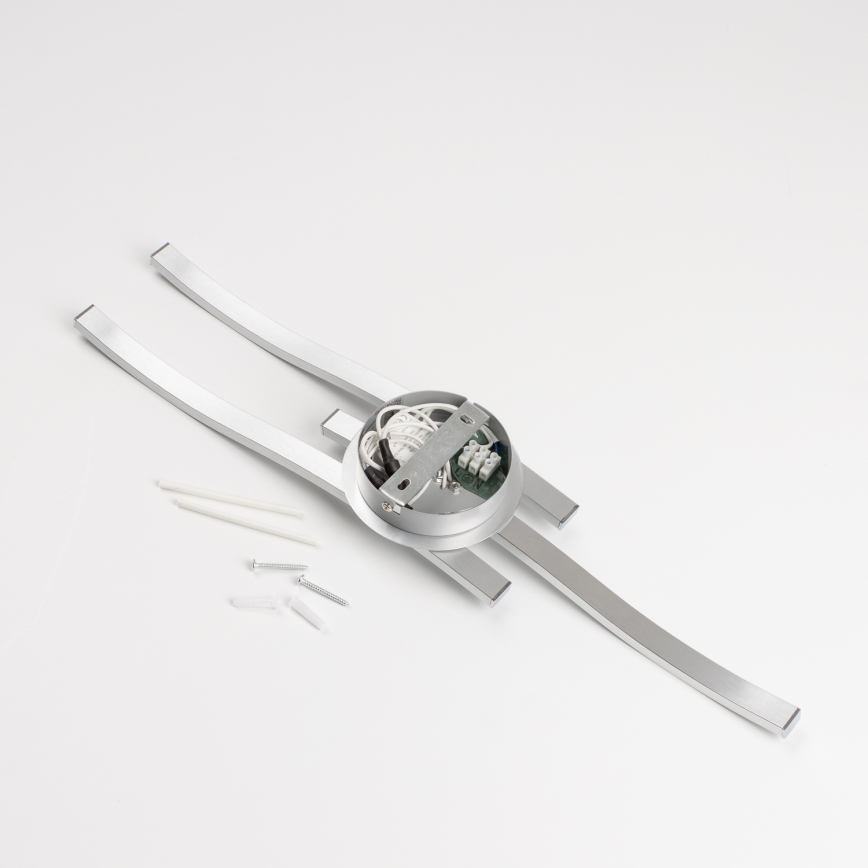 Lámpara de techo LED 3xLED/6W/230V 3000K plateada