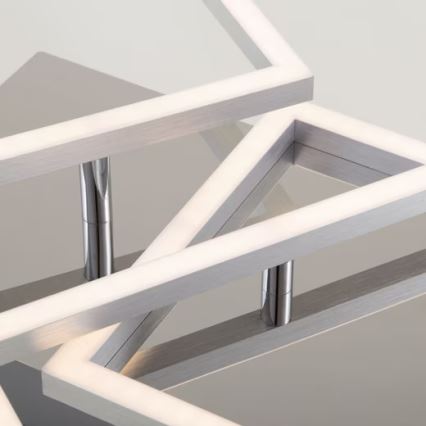 Lámpara de techo LED 42W/230V 3000K cromo mate