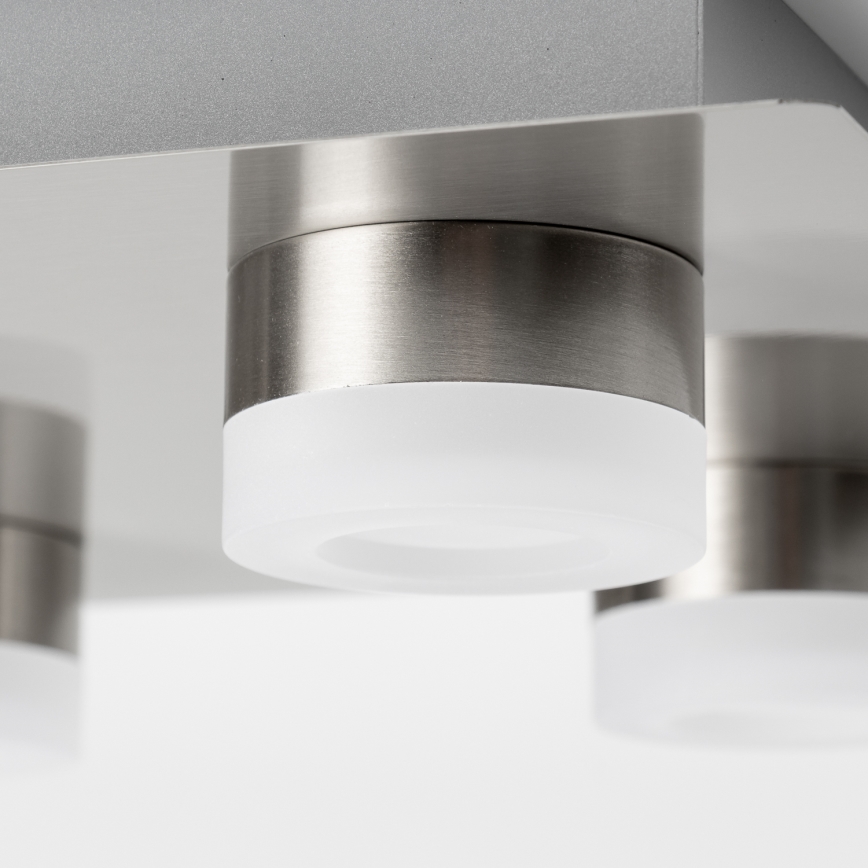 Lámpara de techo LED 4xLED/4W/230V cromo mate