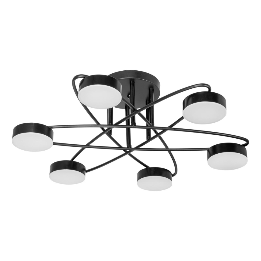 Lámpara de techo LED 6xLED/7W/230V 3000-6000K diá. 60 cm negro
