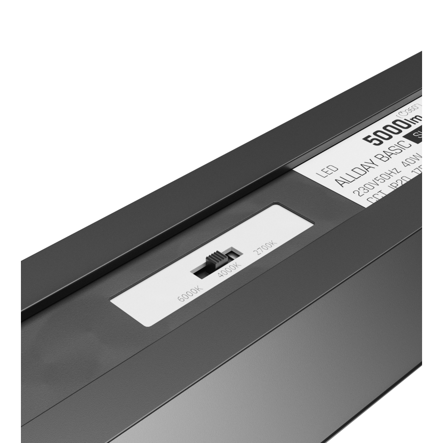 Lámpara de techo LED ALLDAY BASIC LED/40W/230V 2700/4000/6000K, negra