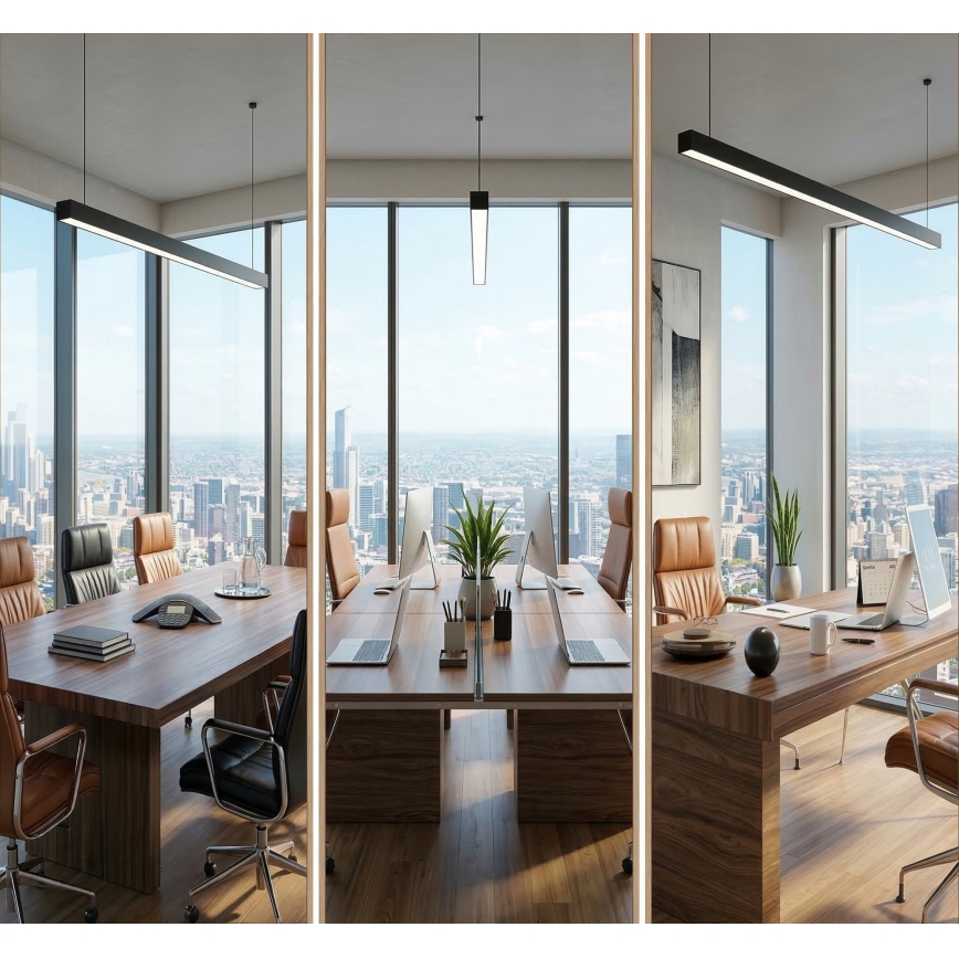 Lámpara de techo LED ALLDAY BASIC LED/40W/230V 2700/4000/6000K, negra