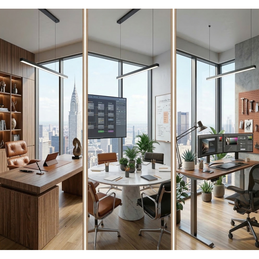 Lámpara de techo LED ALLDAY BASIC LED/40W/230V 2700/4000/6000K, negra