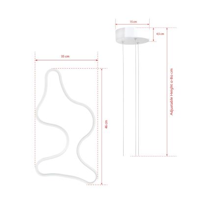 Lámpara de techo LED ARTISAN LED/36W/230V 6500K Blanca