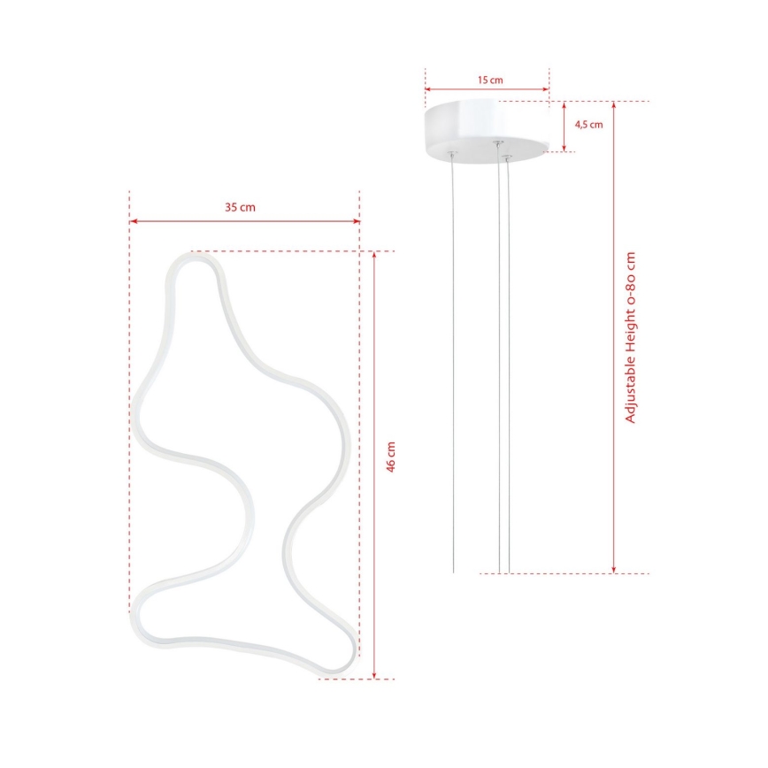 Lámpara de techo LED ARTISAN LED/36W/230V 6500K Blanca