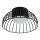 Lámpara de techo LED BETSY LED/12W/230V diá. 25 cm negra