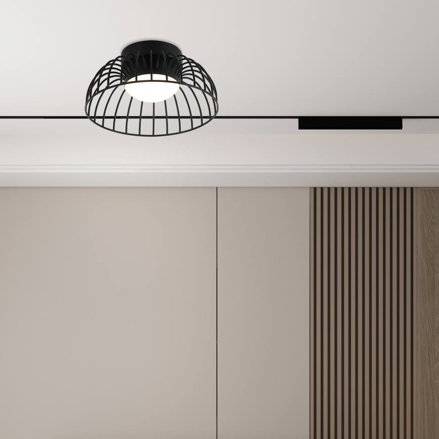 Lámpara de techo LED BETSY LED/12W/230V diá. 25 cm negra