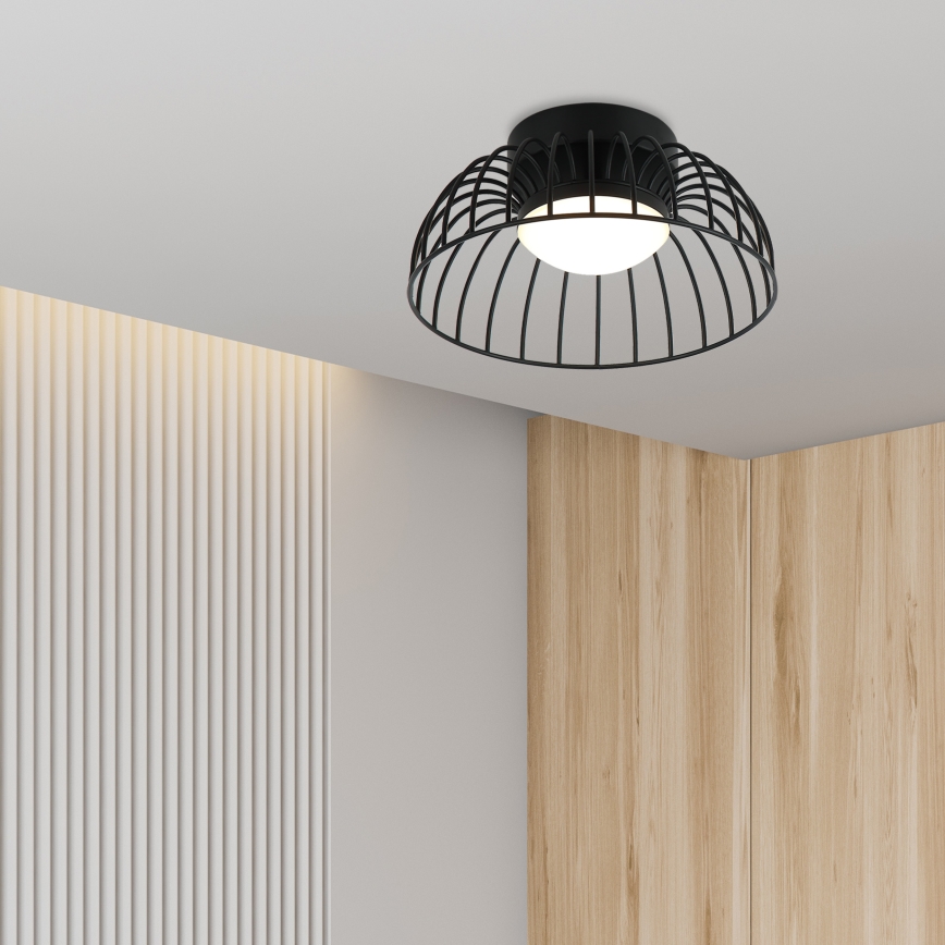 Lámpara de techo LED BETSY LED/12W/230V Ø 25 cm negra