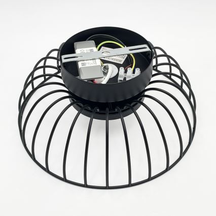 Lámpara de techo LED BETSY LED/12W/230V Ø 25 cm negra