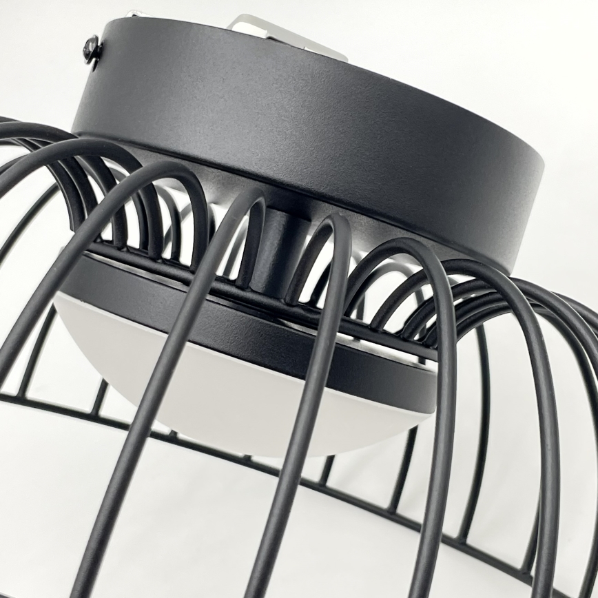 Lámpara de techo LED BETSY LED/12W/230V Ø 25 cm negra