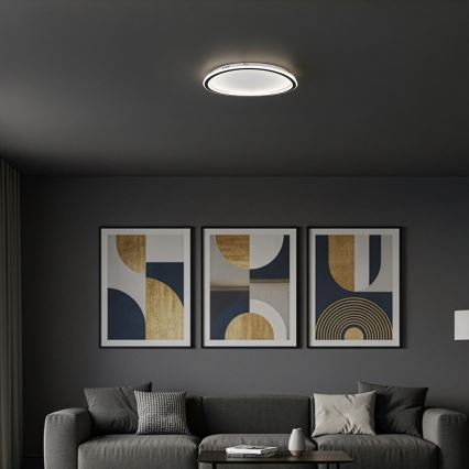 Lámpara de techo LED CALI LED/30W/230V, diámetro 40 cm, negra