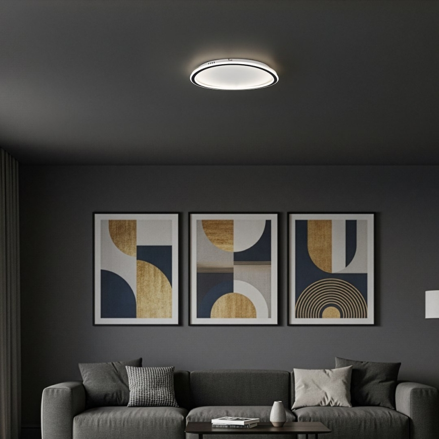 Lámpara de techo LED CALI LED/30W/230V, diámetro 40 cm, negra