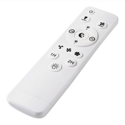 Lámpara de techo LED regulable con ventilador APOLLO LED/38W/230V negra + mando a distancia