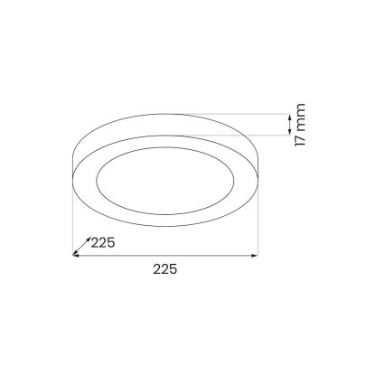 Lámpara de techo LED EVORA LED/18W/230V 3000/4000/6000K Ø 22,5 cm blanca