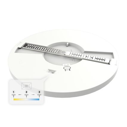 Lámpara de techo LED EVORA LED/24W/230V 3000/4000/6000K Ø 30 cm blanca