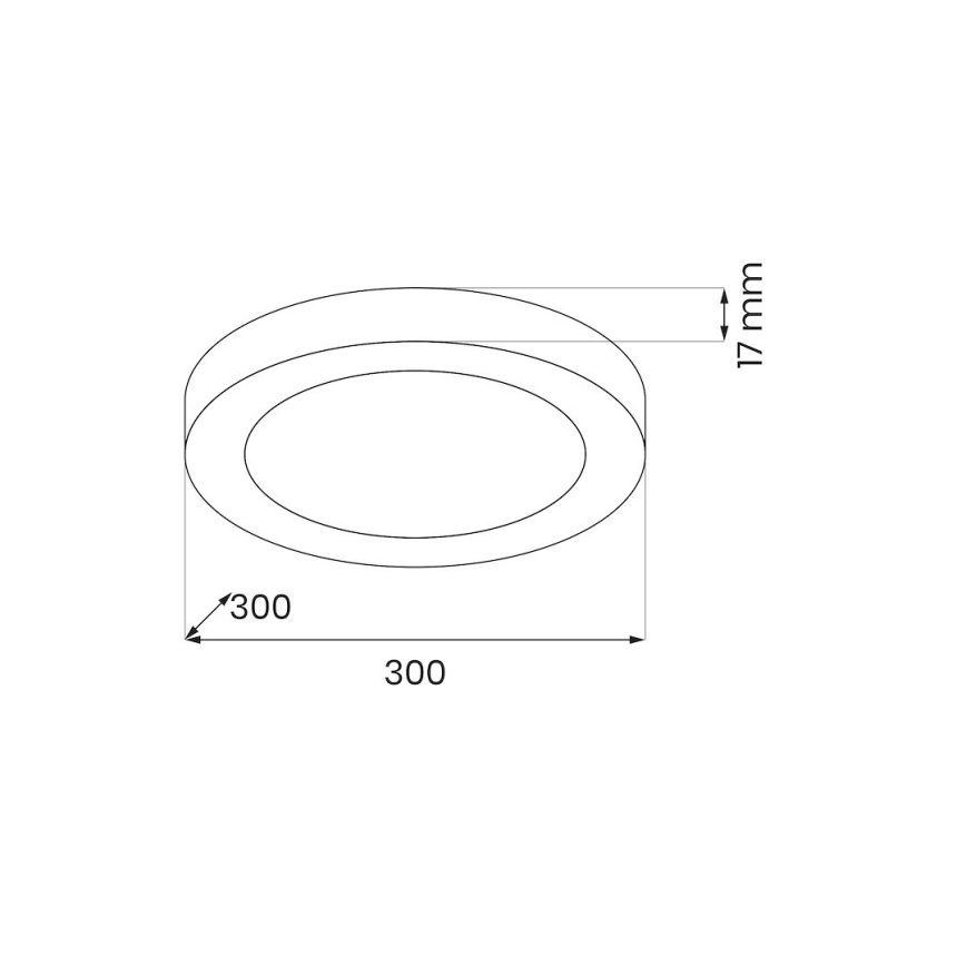 Lámpara de techo LED EVORA LED/24W/230V 3000/4000/6000K Ø 30 cm negra