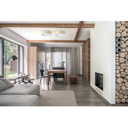 Plafón LED GALAXY LED/24W/230V Ø 44 cm beige/blanco