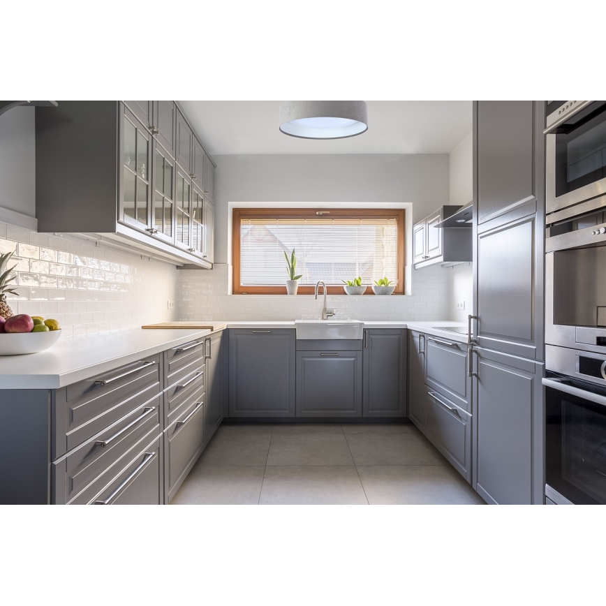 Plafón LED GALAXY LED/24W/230V Ø 44 cm gris/blanco