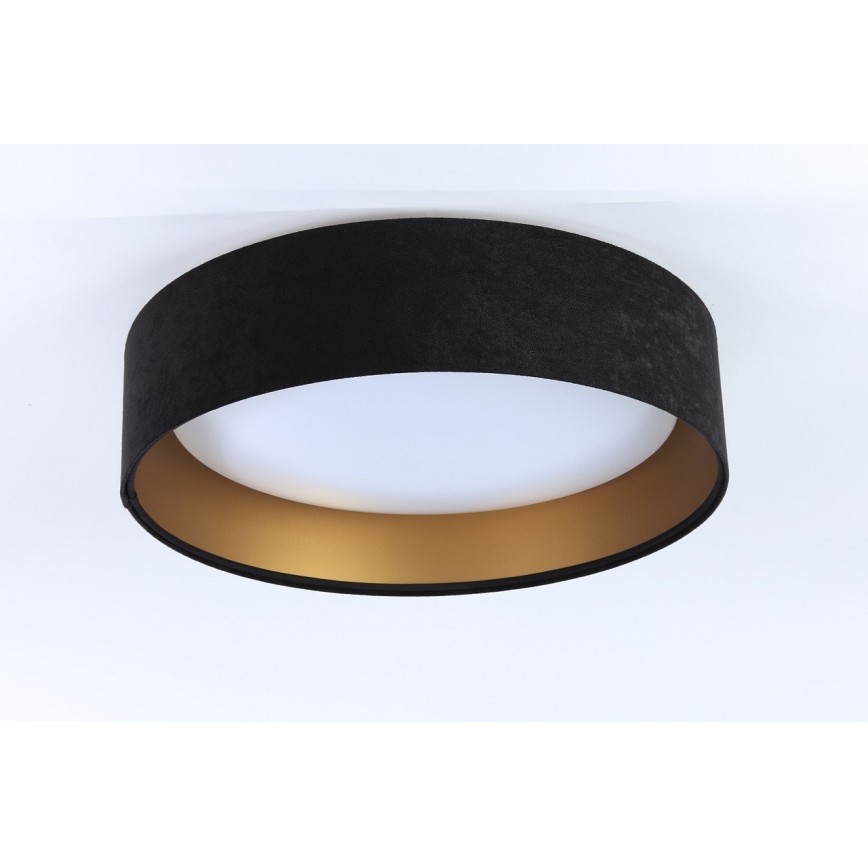 Lámpara de techo LED GALAXY LED/24W/230V Ø 44 cm negro/dorado
