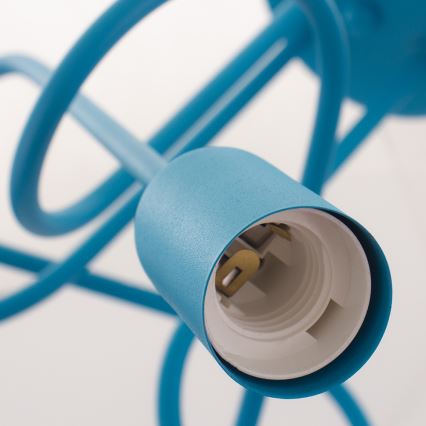 Lámpara de techo LED infantil OXFORD, de montaje en superficie, 3xE27/15W/230V, azul