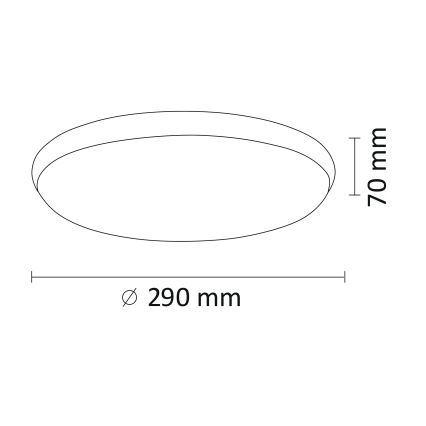 Lámpara de techo LED KERN LED/15W/230V níquel