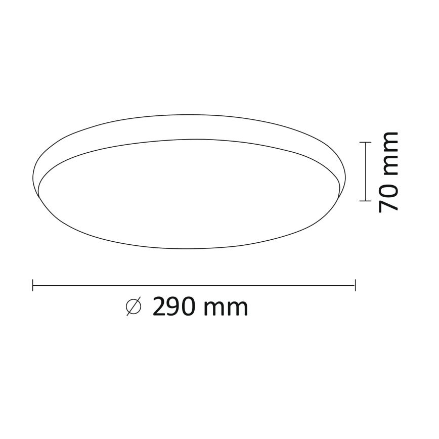 Lámpara de techo LED KERN LED/15W/230V níquel