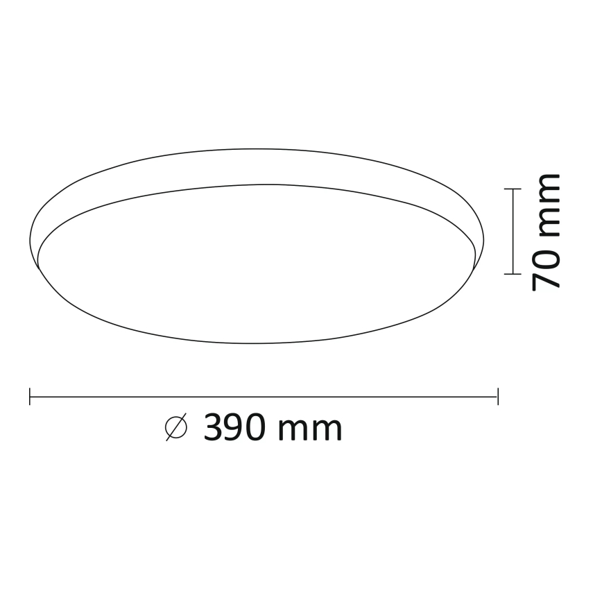 Lámpara de techo LED KERN LED/24W/230V níquel