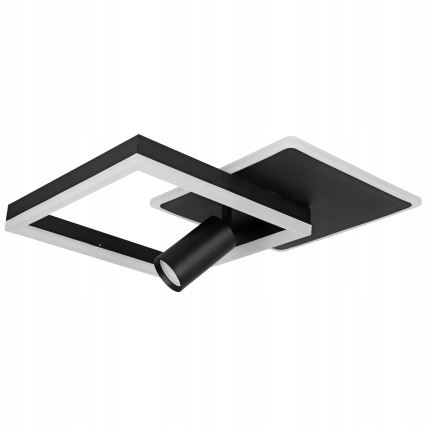 Lámpara de techo LED LED/38W/230V + 1xGU10/30W negra