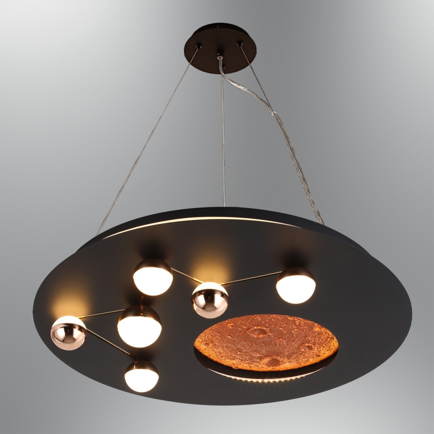 Lámpara de techo LED MARS LED/48W/230V 3000K negra