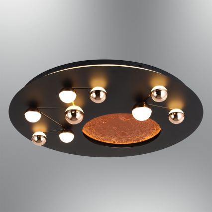 Lámpara de techo LED MARS LED/58W/230V 3000K negra